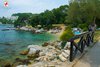 Rovinj Lone Beach hotel in background