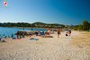 Rovinj Beach Porton Biondi gravel beach