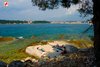 Rovinj Golden Cape city view from the beach