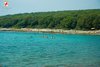 Pješčano dno na plaži Cisterna Rovinj