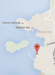 Private and Group Boat Tours Rovinj Locaiton Map