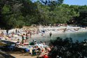 Vista sulla spiaggia Valdaliso Rovinj