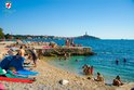 Rovinj beach Porton Biondi