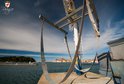 Blick auf alte Stadt Rovinj aus dem ACI marina