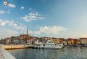 View of the Rovinj town center from the pier